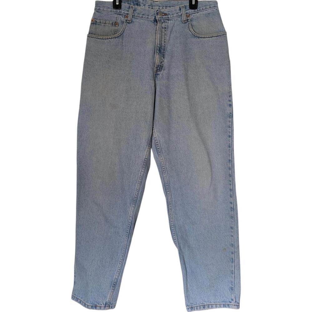 Levis 560 Jeans Mens 32x29 Light Wash Blue Loose Fit Tapered Leg‎ Baggy Denim